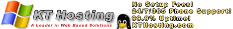 KT Web Hosting - UK Based Web Hosting Company offering both Linux and NT Web Space